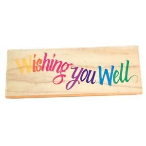 Rubber Stampede Posh Impressions Wishing You Well Rubber Stamp